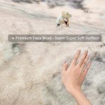 Modern Abstract Non-Slip Area Rug - Grey