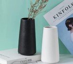 White Bohemian Ceramic Vase for Pampas Grass