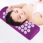 Purple Neck Pillow - Belmalia Acupressure Massage Cushion