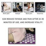 Purple Neck Pillow - Belmalia Acupressure Massage Cushion