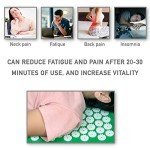 Green Acupressure Neck Pillow for Relaxation