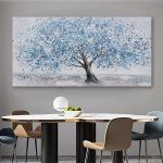 Blue Tree of Life Wall Art Canvas Print