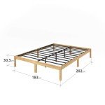 Zinus King Bed Frame with Bamboo Wood Base