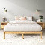 Zinus King Bed Frame with Bamboo Wood Base
