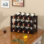 3-Tier Bamboo Wine Rack for Kitchen and Bar