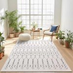 Moroccan Geometric Area Rug for Living Room