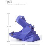 Purple Hippo Statue Candy Dish and Key Bowl