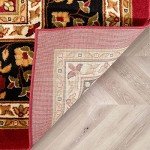 Well Woven Barclay Medallion Red Area Rug 0.6m X 0.9m