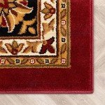 Well Woven Barclay Medallion Red Area Rug 0.6m X 0.9m