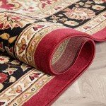 Well Woven Barclay Medallion Red Area Rug 0.6m X 0.9m