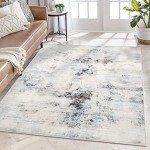 Modern Soft Abstract Area Rug for Home
