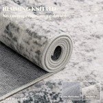 Large Modern Abstract Area Rug with Non-Slip Backing