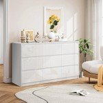 Wooden Tallboy Chest of Drawers with 9 Storage Compartments