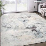 Modern Soft Abstract Area Rug for Home