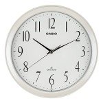 White Circle Quartz Wall Clock by Casio