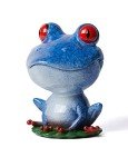 Blue Frog Figurine Candy Dish & Cookie Jar