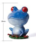 Blue Frog Figurine Candy Dish & Cookie Jar