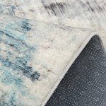 Modern Soft Abstract Area Rug for Home