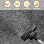 Fluffy Grey Rectangular Area Rug for Any Room