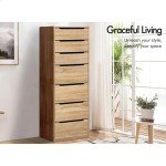 Alfordson Compact Wardrobe Cabinet with 7 Drawers