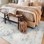 Modern Soft Abstract Area Rug for Home