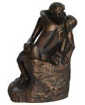 Rodin's The Kiss Bronze Statue - 4.5 Inches