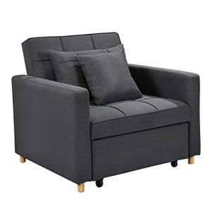 Sarantino Suri Dark Grey 3-in-1 Lounge Chair