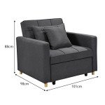 Sarantino Suri Dark Grey 3-in-1 Lounge Chair