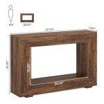 Tribesigns Farmhouse Console Table with Storage