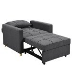 Sarantino Suri Dark Grey 3-in-1 Lounge Chair