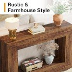Tribesigns Farmhouse Console Table with Storage