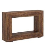 Tribesigns Farmhouse Console Table with Storage