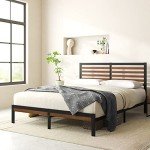 Zinus Kai King Bamboo & Metal Bed Frame