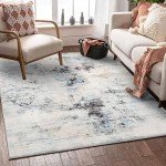 Modern Soft Abstract Area Rug for Home