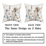 Watercolor Floral Pillow Covers - Set of 2