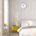 Modern Silent 12-Inch Wall Clock with Large Numbers