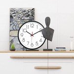 Modern Silent 12-Inch Wall Clock with Large Numbers