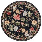 Chelsea Black Round Rug - 3' x 3