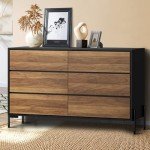 Walnut Tallboy Chest of Drawers Dresser Cabinet