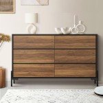Walnut Tallboy Chest of Drawers Dresser Cabinet