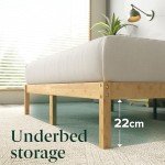Zinus Queen Bed Frame with Bamboo Wood Base