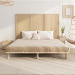 Solid Wood King Size Bed Frame Platform