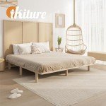 Solid Wood King Size Bed Frame Platform