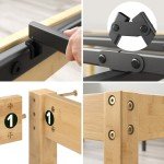 Zinus Queen Bed Frame with Bamboo Wood Base
