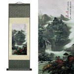 Asian Silk Scroll Wall Art - Chinese Decor