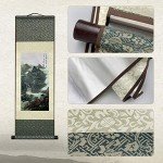 Asian Silk Scroll Wall Art - Chinese Decor