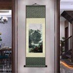 Asian Silk Scroll Wall Art - Chinese Decor