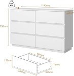 Merryluk 2-Pack Chest of Drawers with 12 Drawers