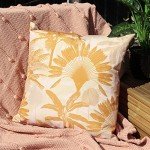 Ochre Outdoor Cushion, 43 x 43cm