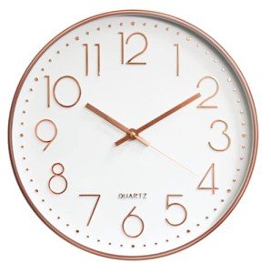 Silent 12-Inch Modern Wall Clock for Home Decor